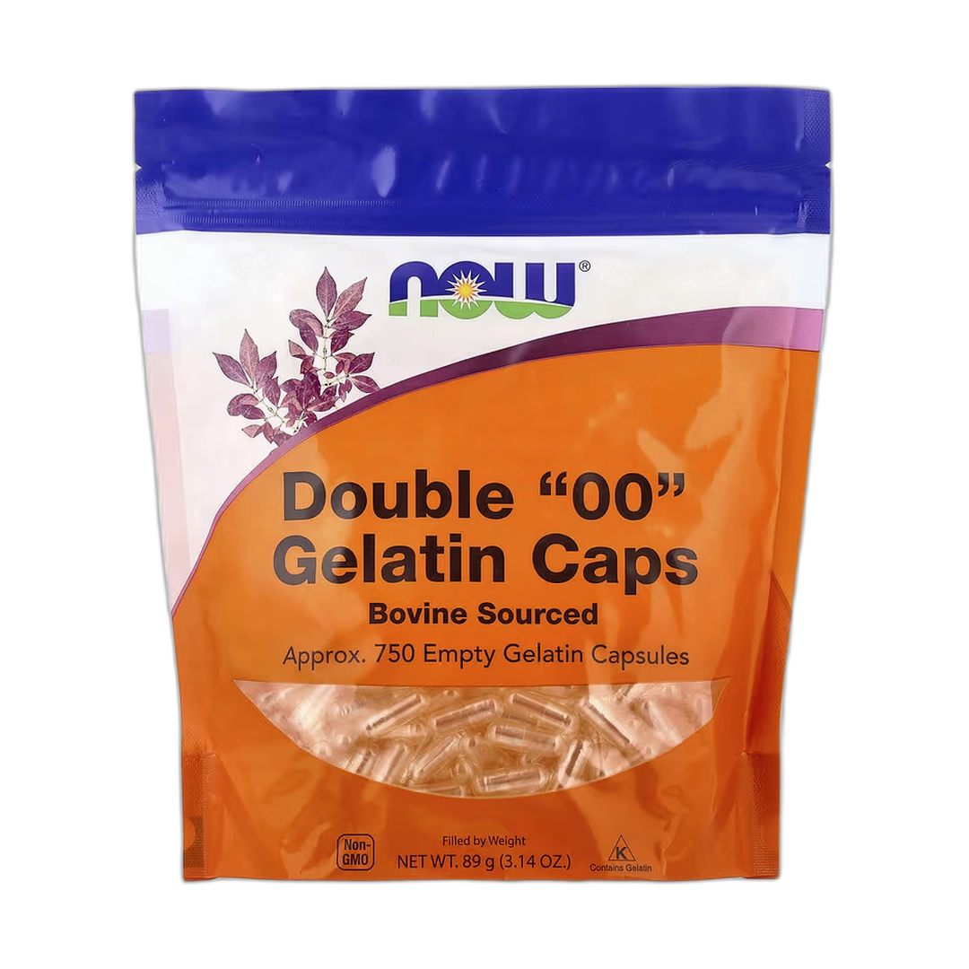 NOW Foods, Double "00" Gelatin Caps, Approx. 750 Empty Gelatin Capsules