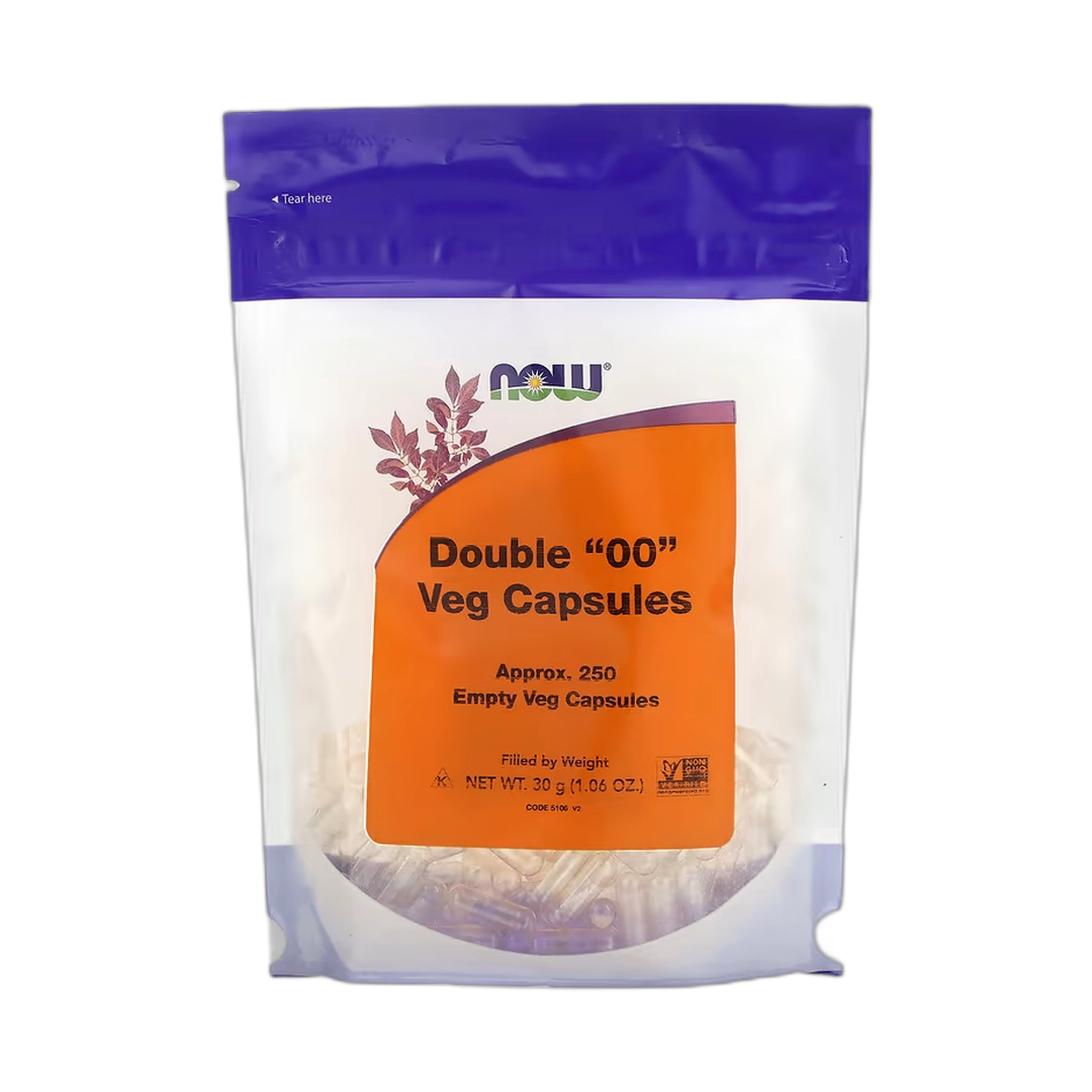 NOW Foods, Double "00" Veg Capsules, Approx. 250 Empty Veg Capsules