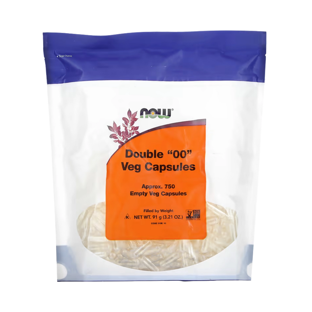 NOW Foods, Double "00" Veg Capsules, Approx. 750 Empty Veg Capsules, 3.21 oz, 91 g