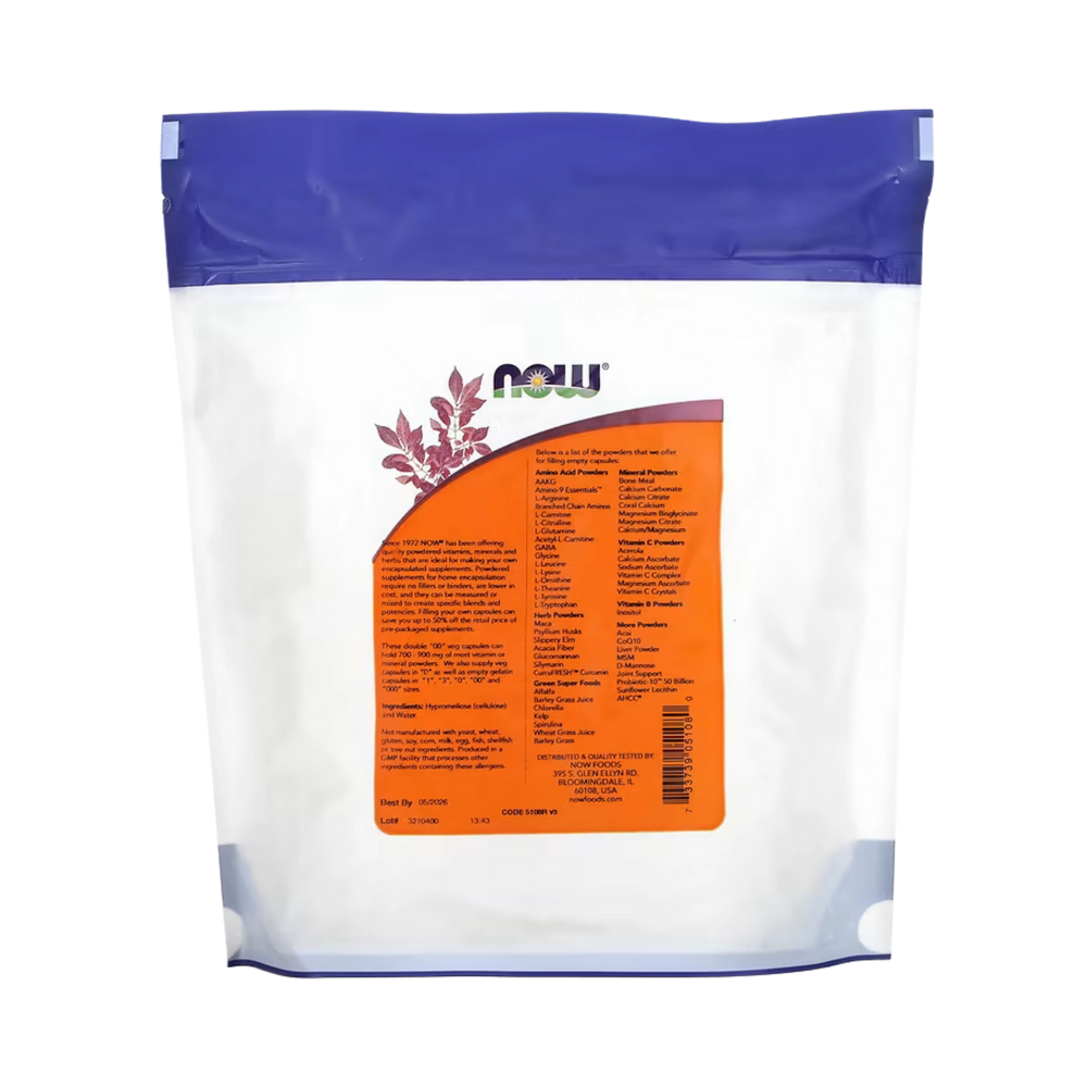 NOW Foods, Double "00" Veg Capsules, Approx. 750 Empty Veg Capsules, 3.21 oz, 91 g