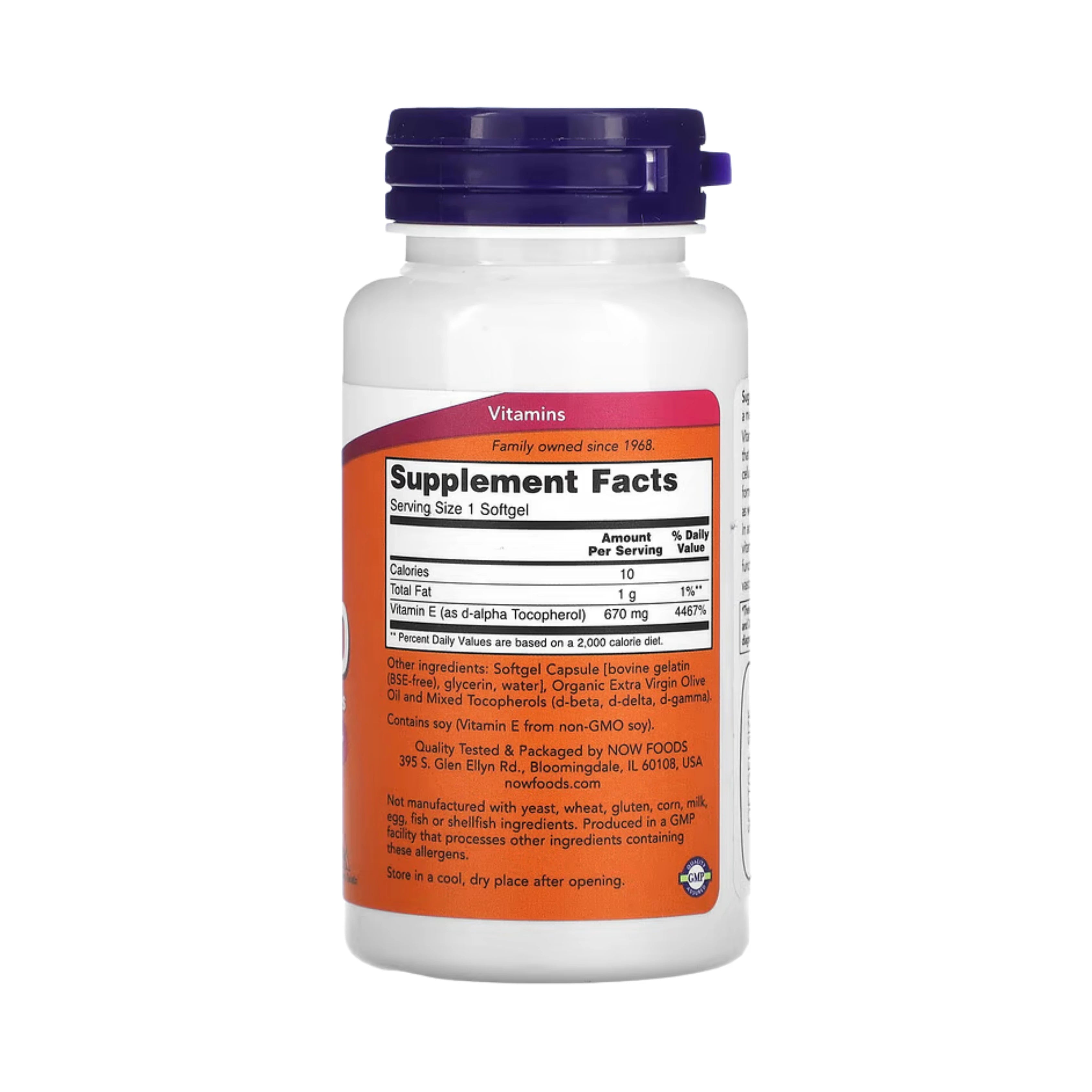 NOW Foods, E-1000 with Mixed Tocopherols, 670 mg (1,000 IU), 50 Softgels