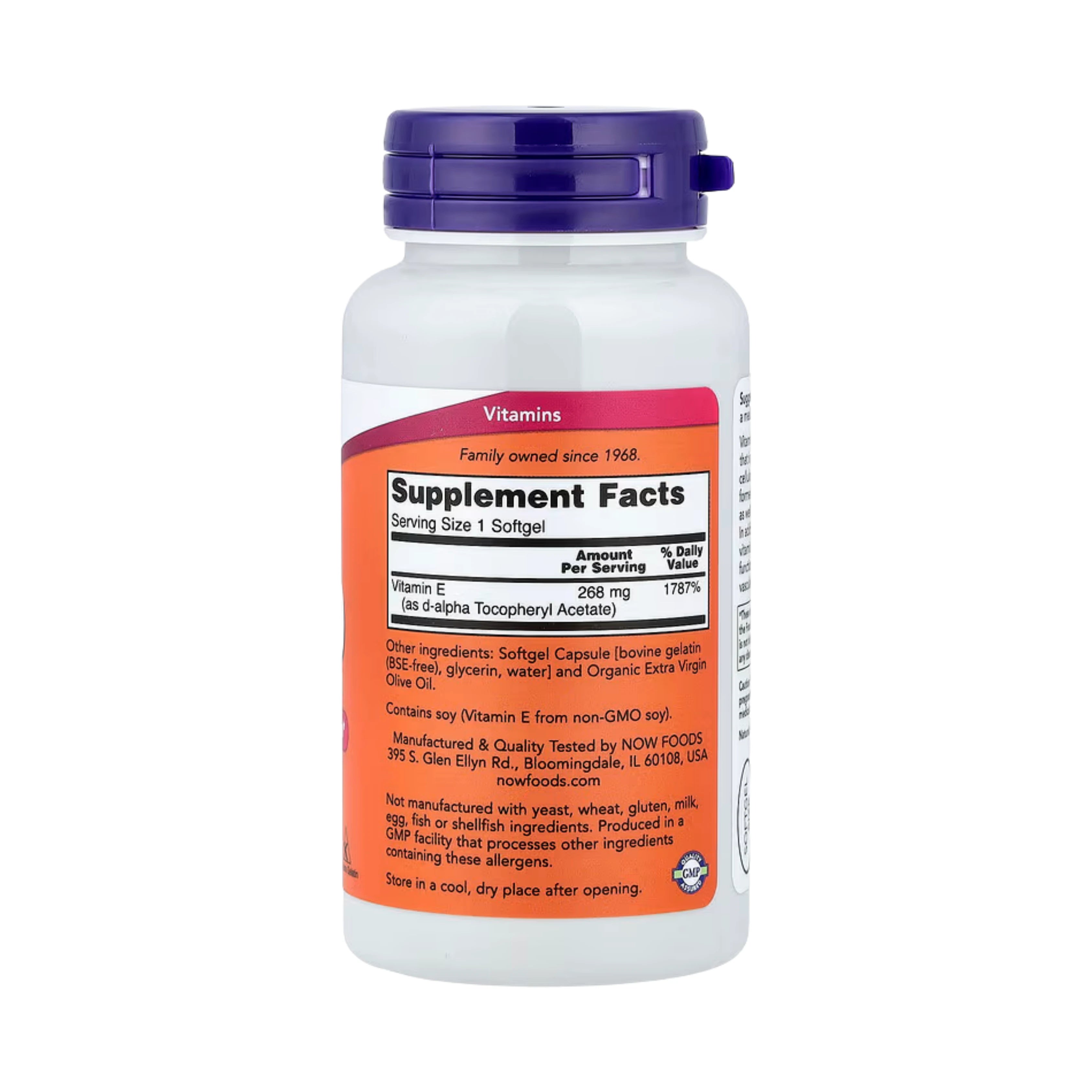 NOW Foods, E-400, 268 mg (400 IU), 100 Softgels