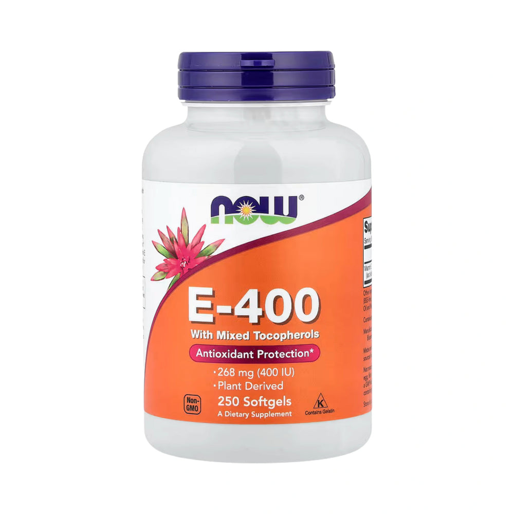 NOW Foods, E-400 with Mixed Tocopherols, 268 mg (400 IU), 250 Softgels