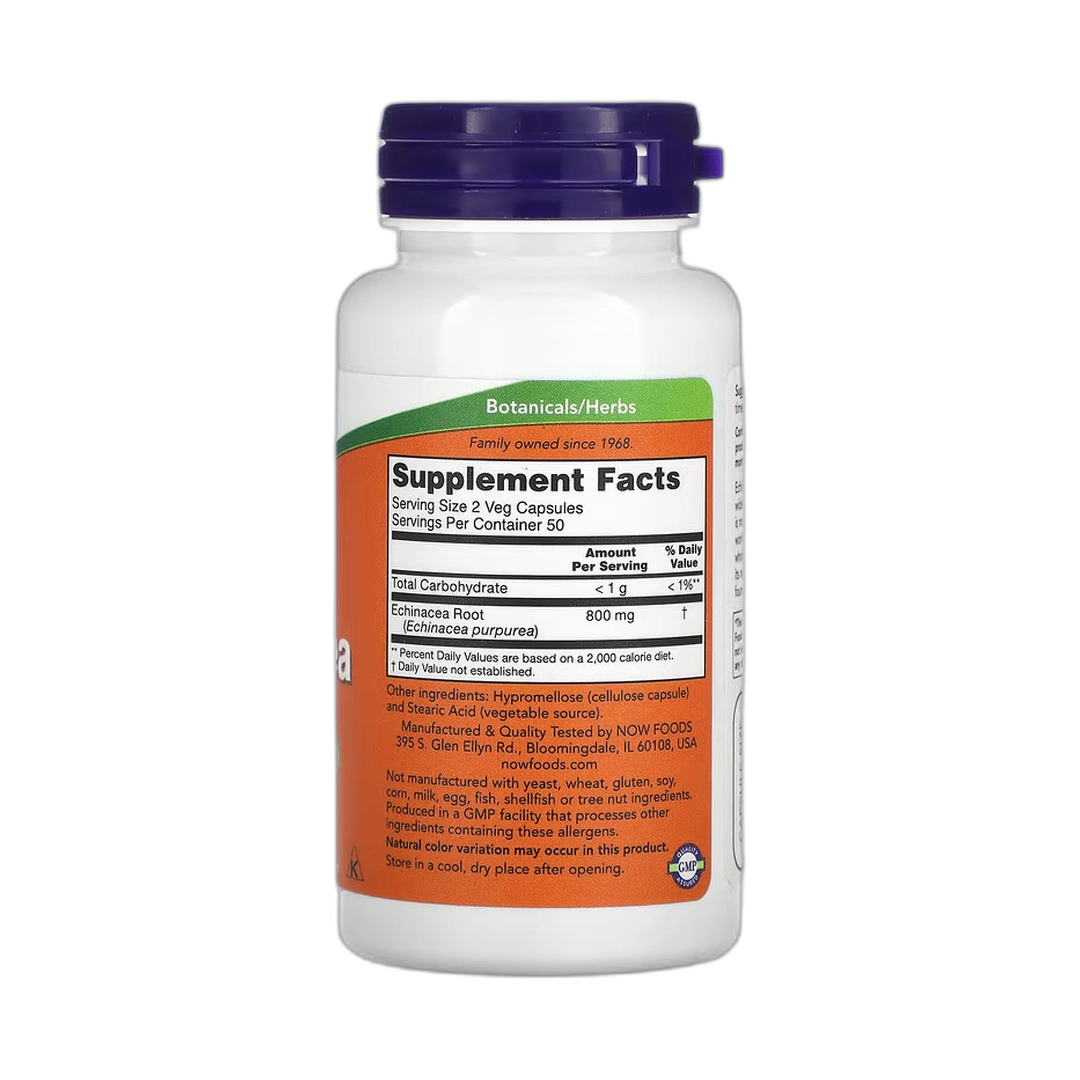 NOW Foods, Echinacea, 400 mg, 100 Veg Capsules