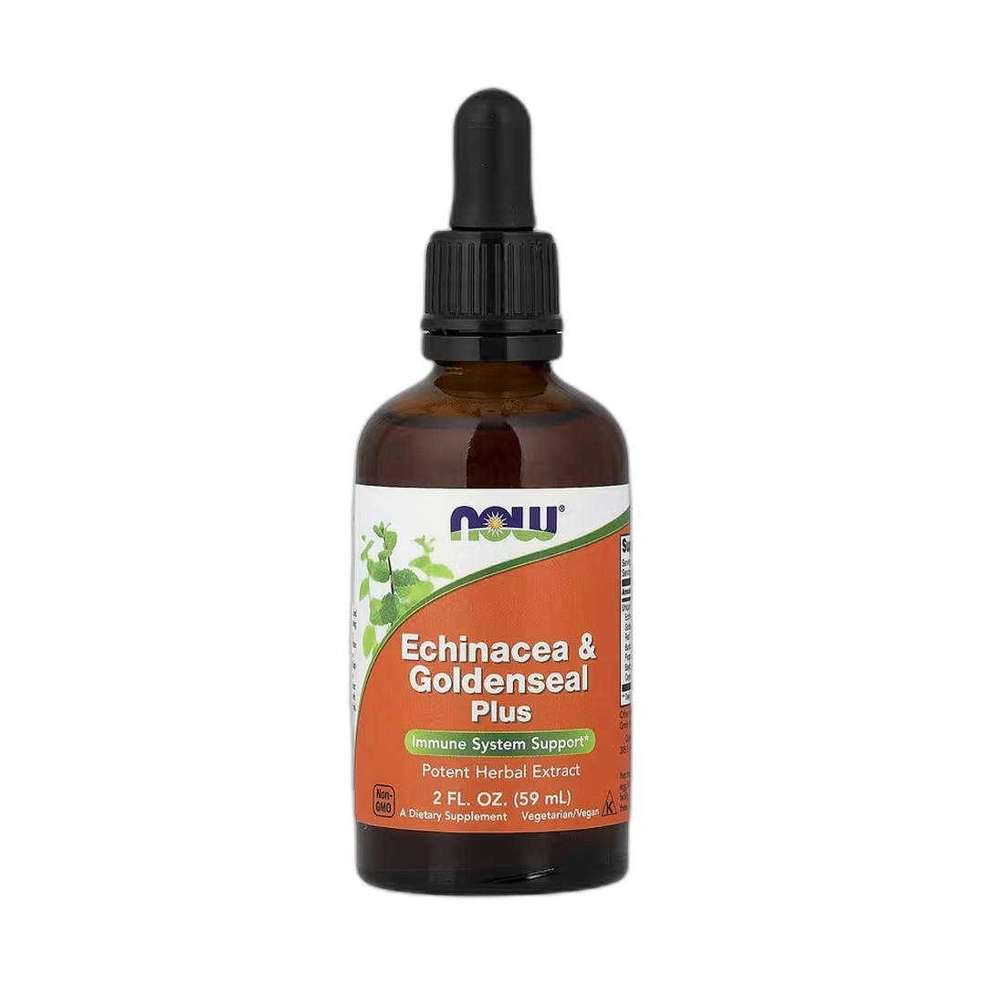 NOW Foods, Echinacea & Goldenseal Plus, 2 fl oz, 59 ml