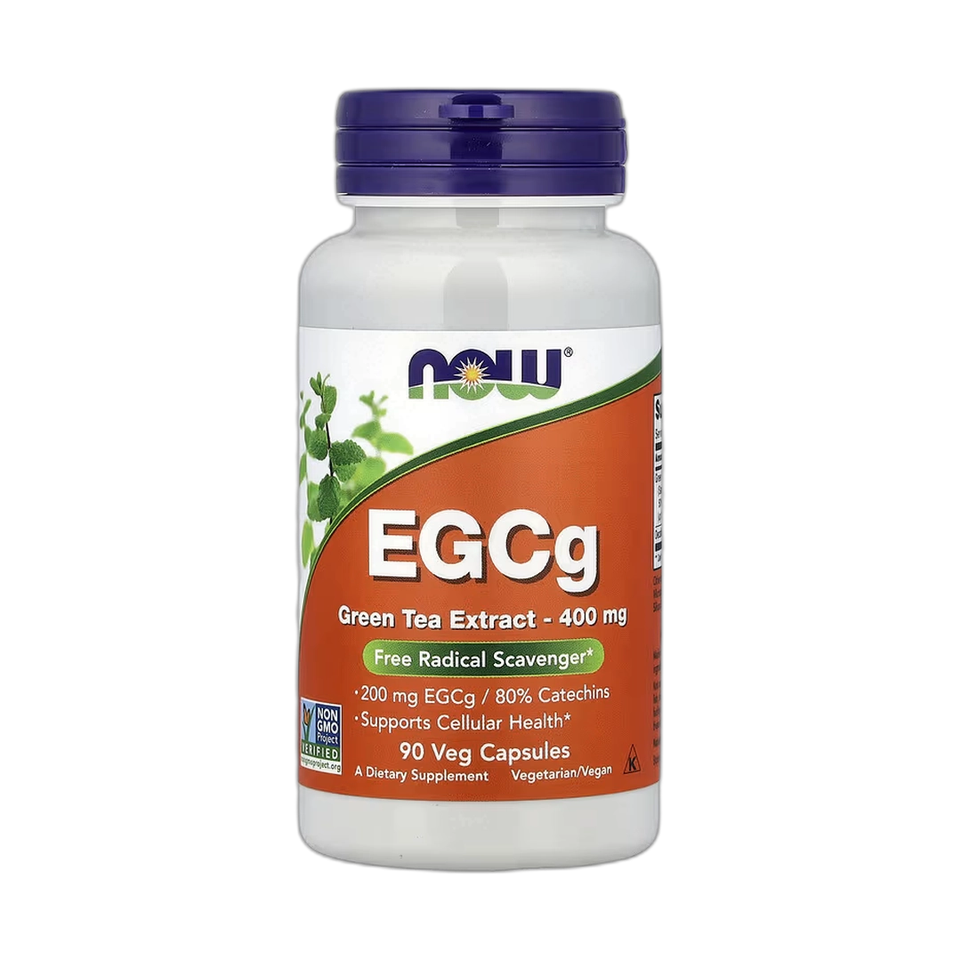 NOW Foods, EGCg, Green Tea Extract, 400 mg, 90 Veg Capsules