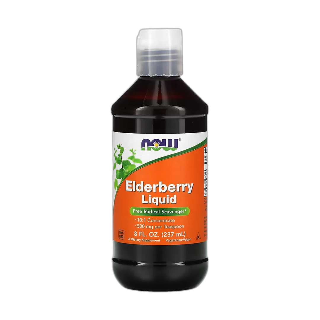 NOW Foods, Elderberry Liquid, 500 mg, 8 fl oz, 237 ml