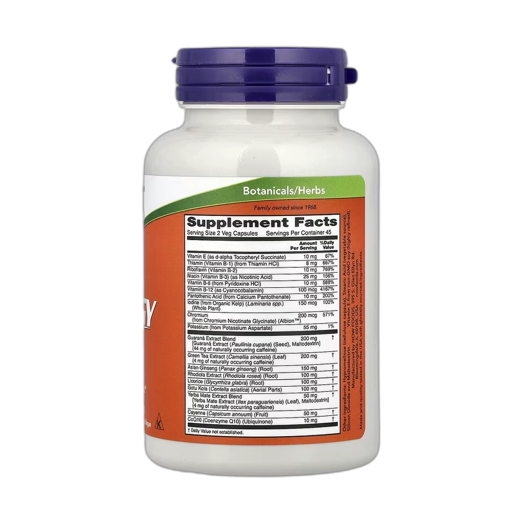 NOW Foods, Energy, 90 Veg Capsules