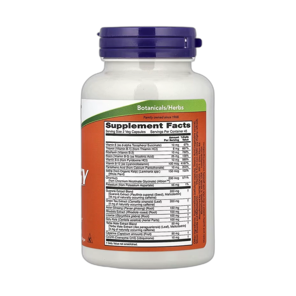NOW Foods, Energy, 90 Veg Capsules