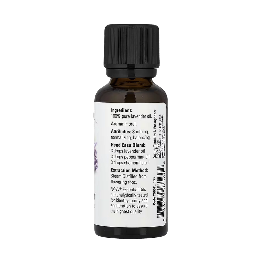 NOW Foods, Essential Oils, 100% Pure, Lavender, 1 fl oz, 30 ml