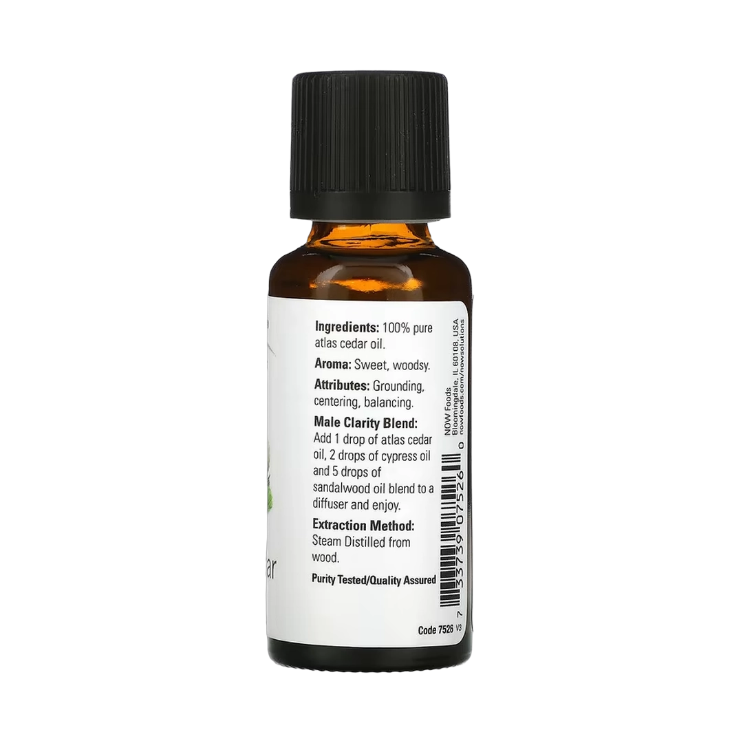 NOW Foods, Essential Oils, Atlas Cedar, 1 fl oz, 30 ml