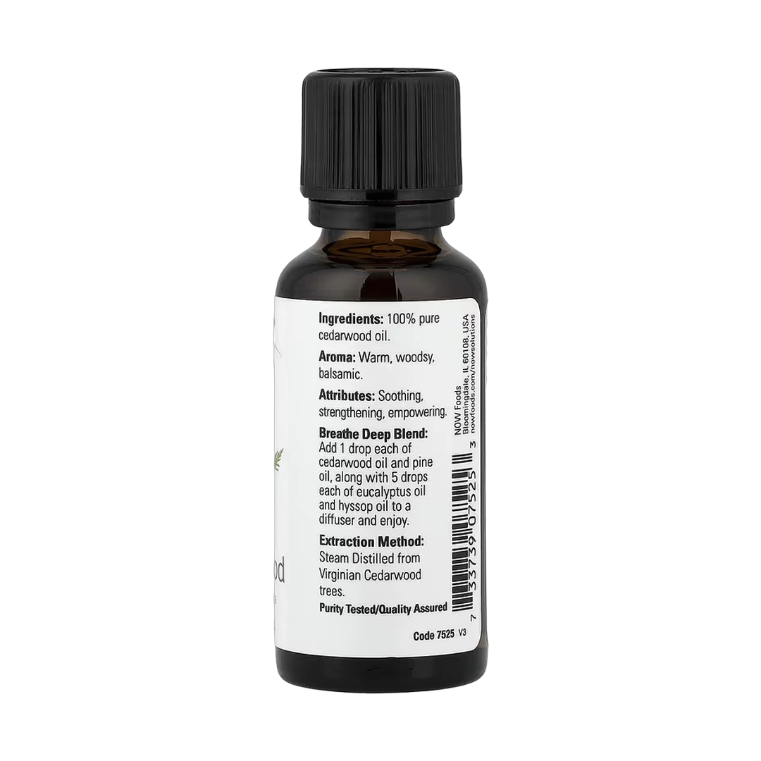 NOW Foods, Essential Oils, Cedarwood, 1 fl oz, 30 ml
