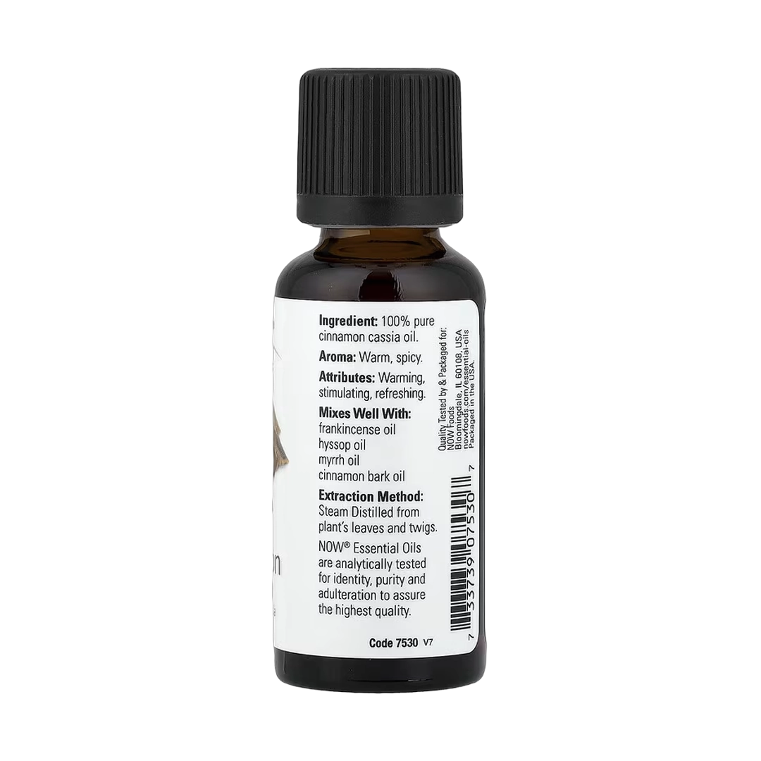 NOW Foods, Essential Oils, Cinnamon Cassia, 1 fl oz, 30 ml