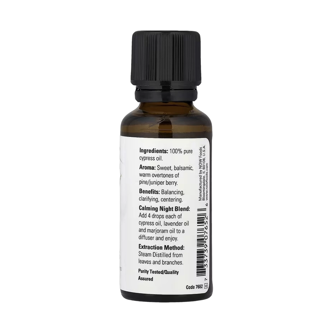 NOW Foods, Essential Oils, Cypress, 1 fl oz, 30 ml