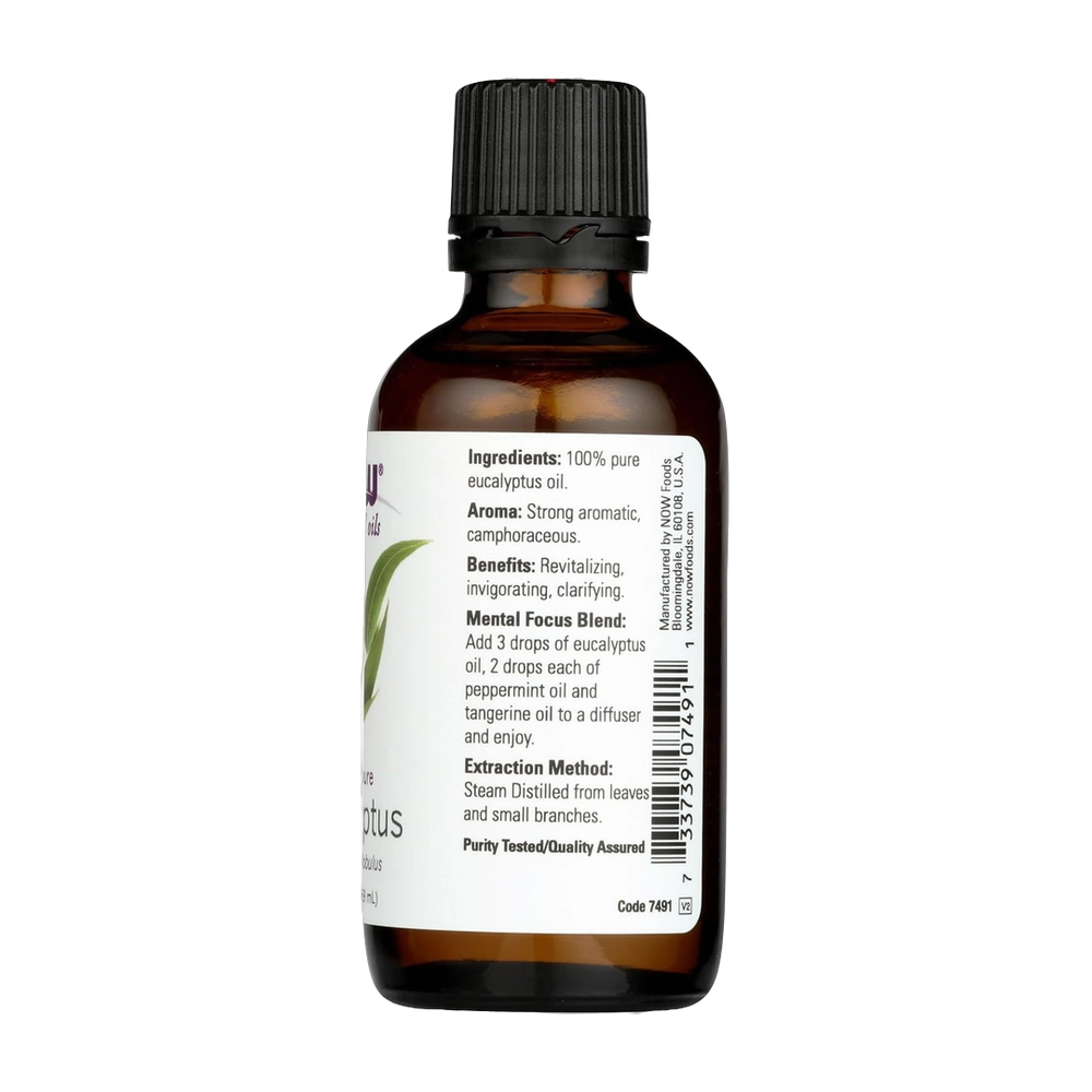 NOW Foods, Essential Oils, Eucalyptus, 2 fl oz, 59 ml
