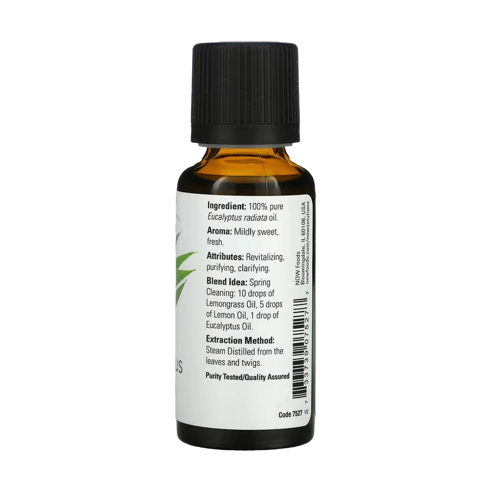 NOW Foods, Essential Oils, Eucalyptus Radiata, 1 fl oz, 30 ml