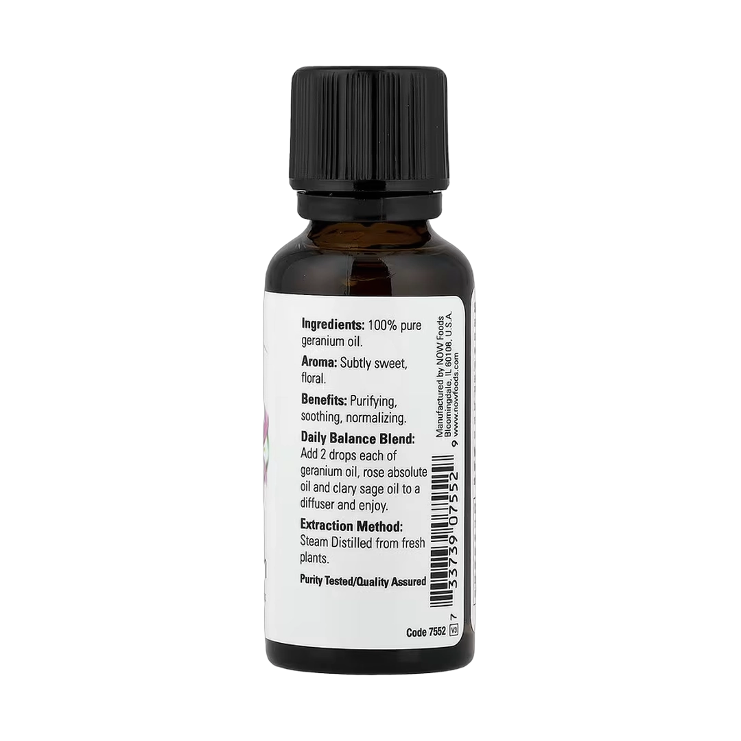 NOW Foods, Essential Oils, Geranium, 1 fl oz, 30 ml