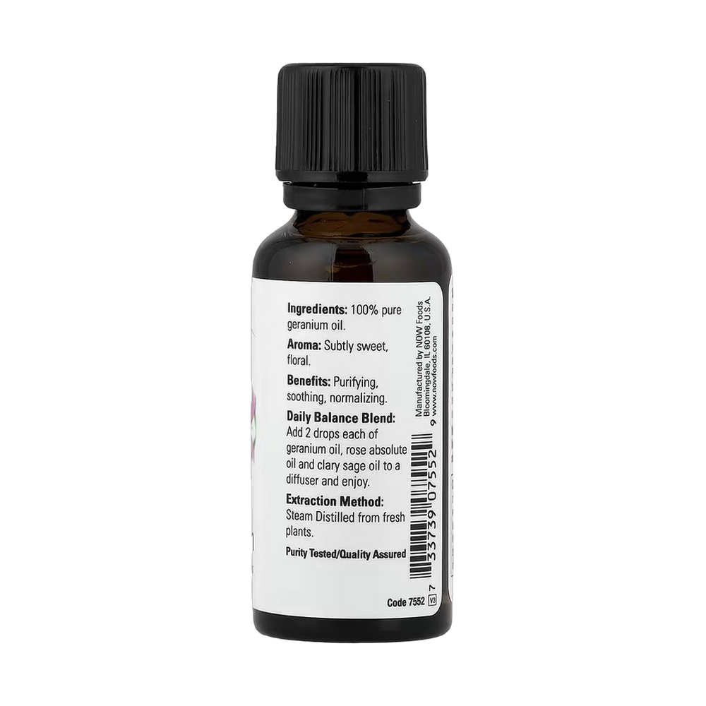 NOW Foods, Essential Oils, Geranium, 1 fl oz, 30 ml