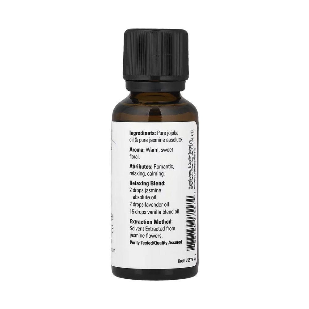 NOW Foods, Essential Oils, Jasmine Absolute, 1 fl oz, 30 ml