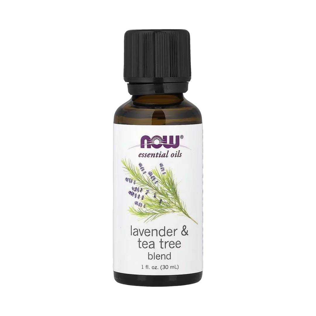 NOW Foods, Essential Oils, Lavender & Tea Tree Blend, 1 fl oz, 30 ml