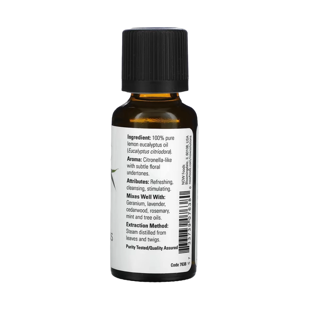 NOW Foods, Essential Oils, Lemon Eucalyptus, 1 fl oz, 30 ml