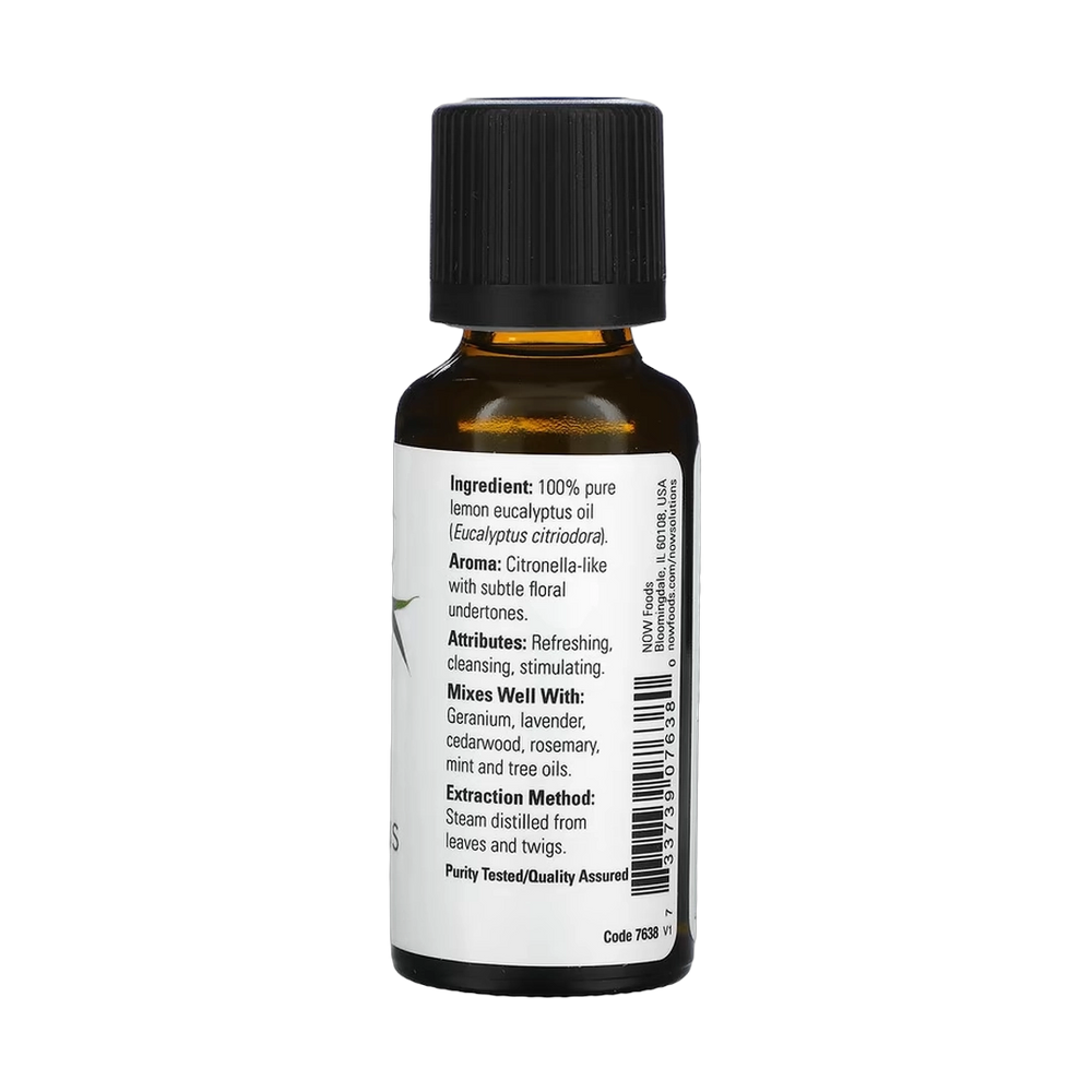 NOW Foods, Essential Oils, Lemon Eucalyptus, 1 fl oz, 30 ml