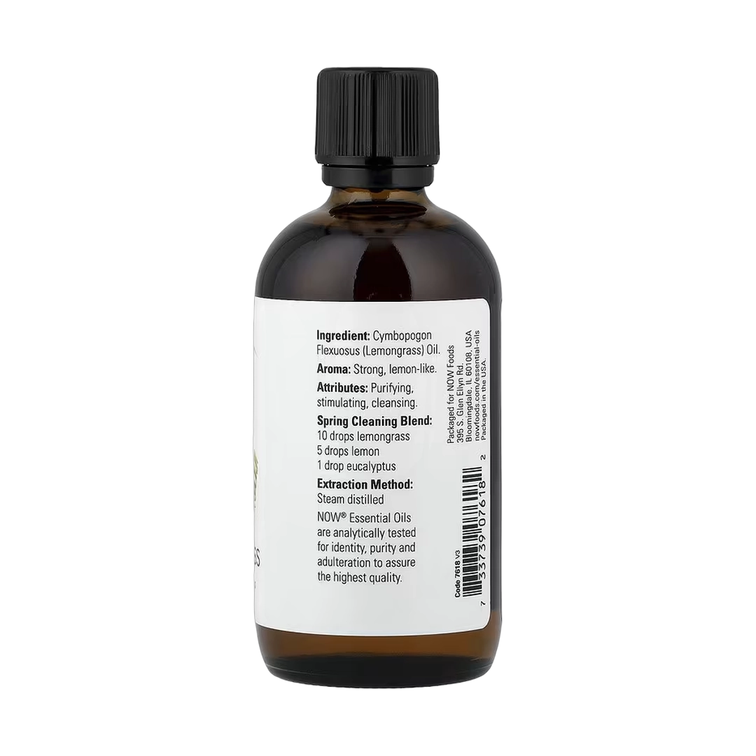 NOW Foods, Essential Oils, Lemongrass, 4 fl oz, 118 ml
