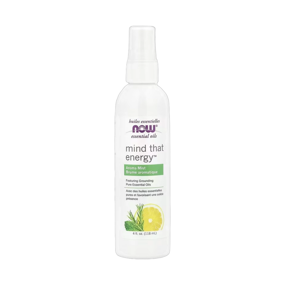 NOW Foods, Essential Oils, Mind That Energy™ Aroma Mist, 4 fl oz, 118 ml