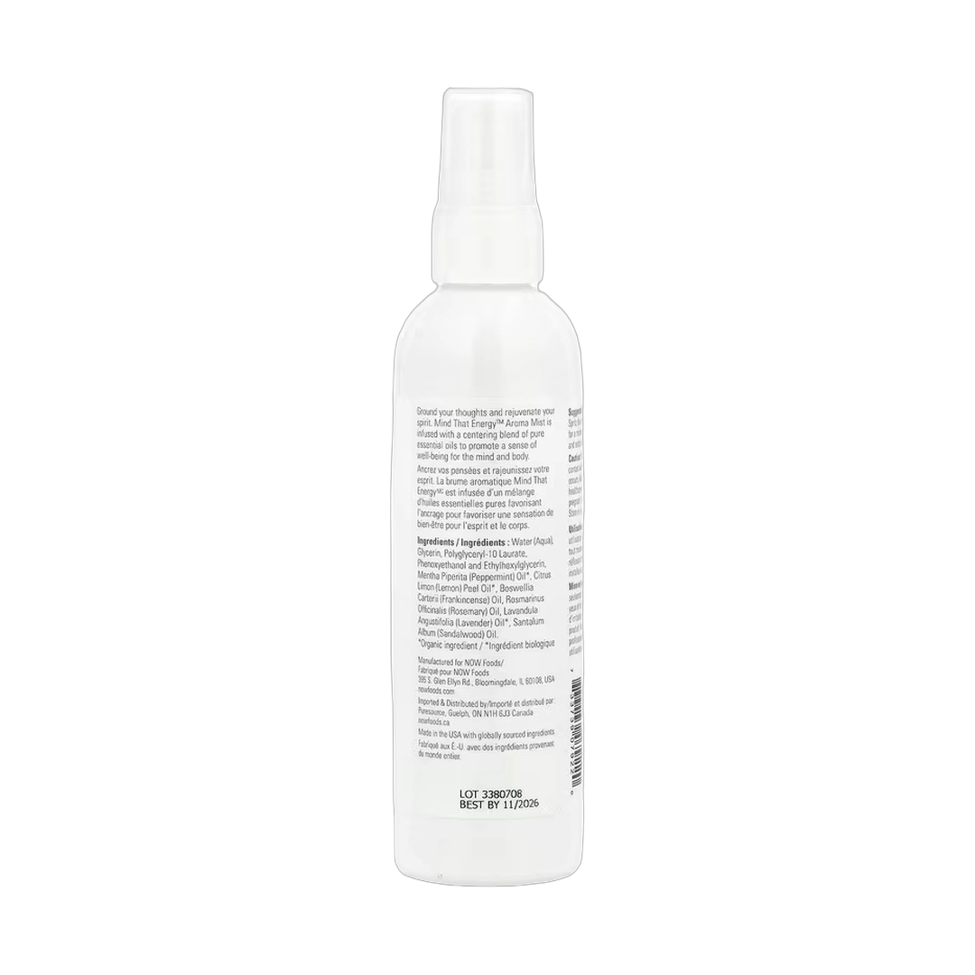 NOW Foods, Essential Oils, Mind That Energy™ Aroma Mist, 4 fl oz, 118 ml