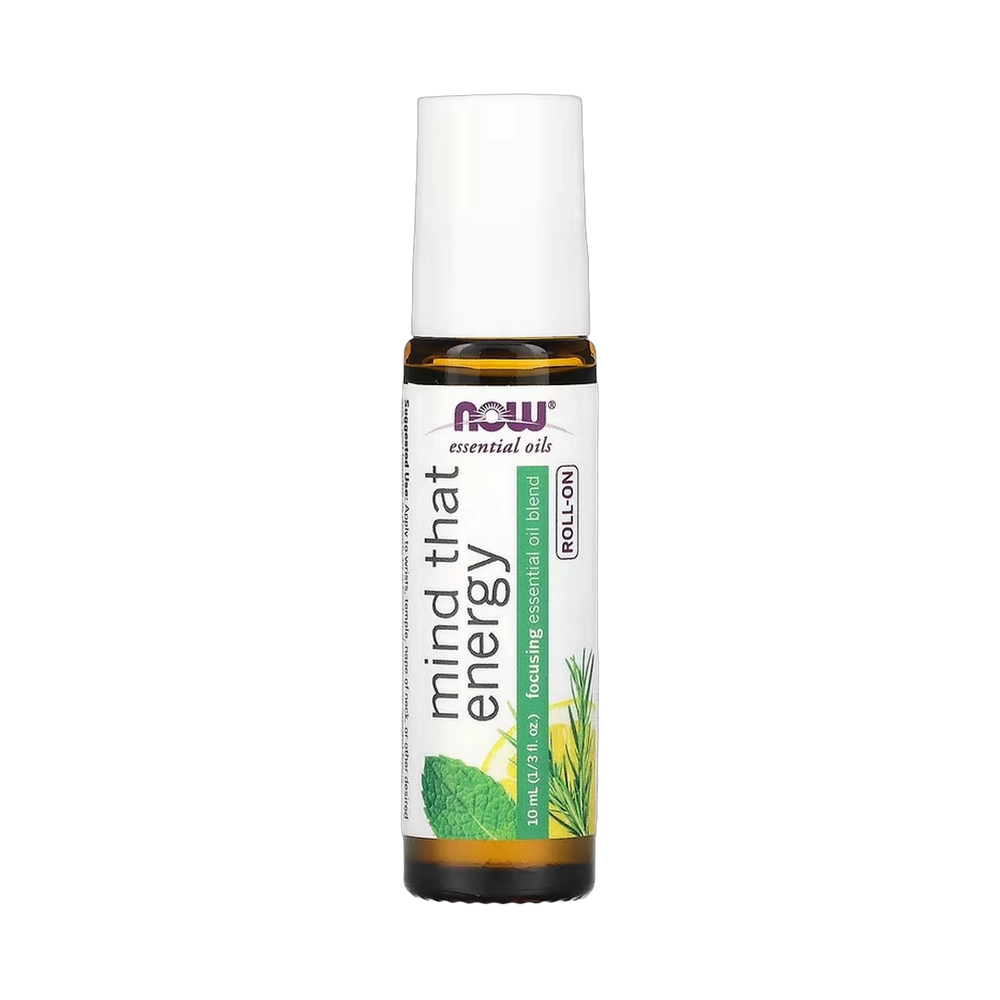 NOW Foods, Essential Oils, Mind That Energy Roll-On, 1/3 fl oz, 10 ml