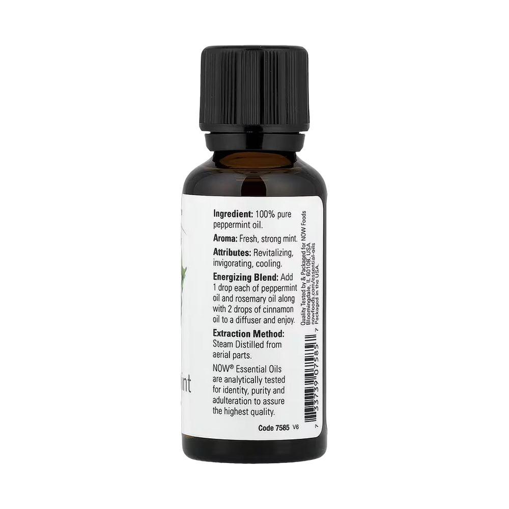 NOW Foods, Essential Oils, Peppermint, 1 fl oz, 30 ml