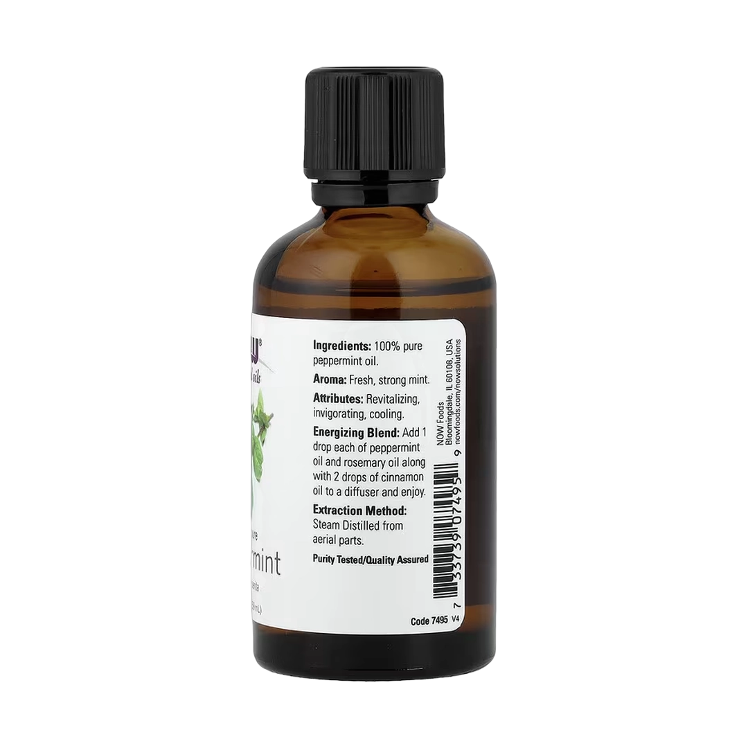NOW Foods, Essential Oils, Peppermint, 2 fl oz, 59 ml