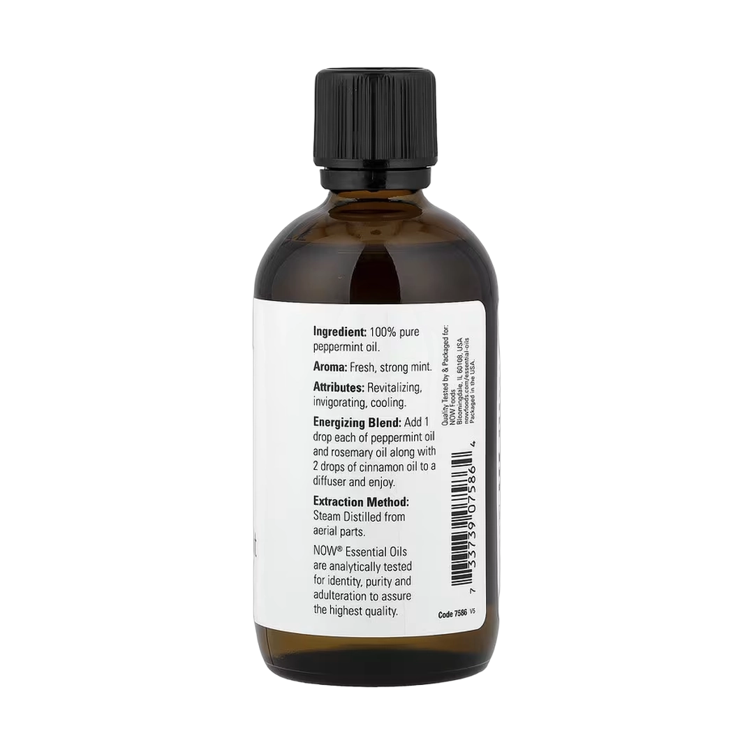 NOW Foods, Essential Oils, Peppermint, 4 fl oz, 118 ml
