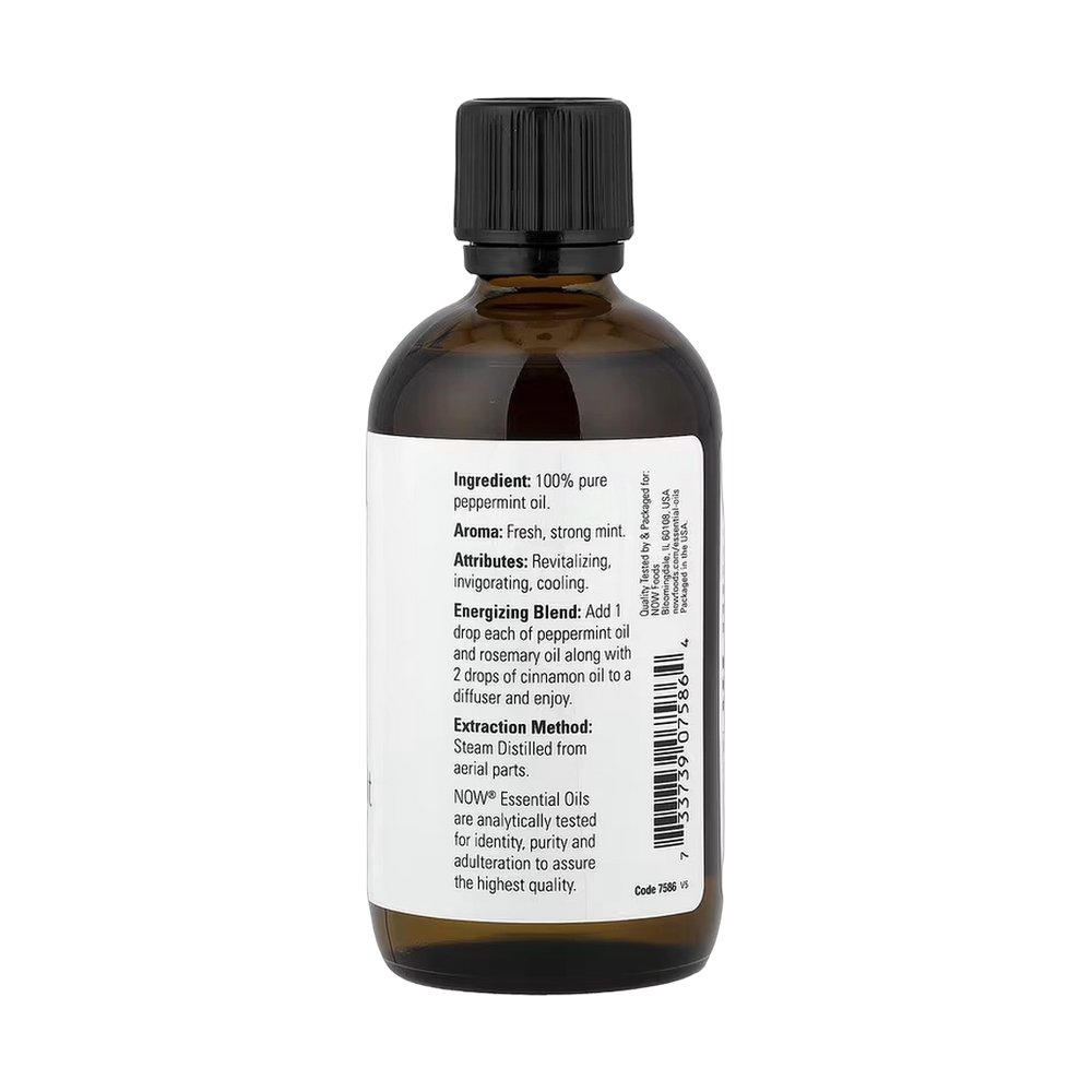 NOW Foods, Essential Oils, Peppermint, 4 fl oz, 118 ml