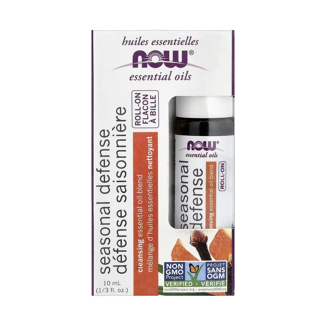 NOW Foods, Essential Oils, Roll-On, Seasonal Defense, 1/3 fl oz, 10 ml
