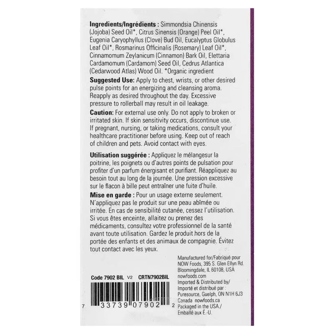 NOW Foods, Essential Oils, Roll-On, Seasonal Defense, 1/3 fl oz, 10 ml