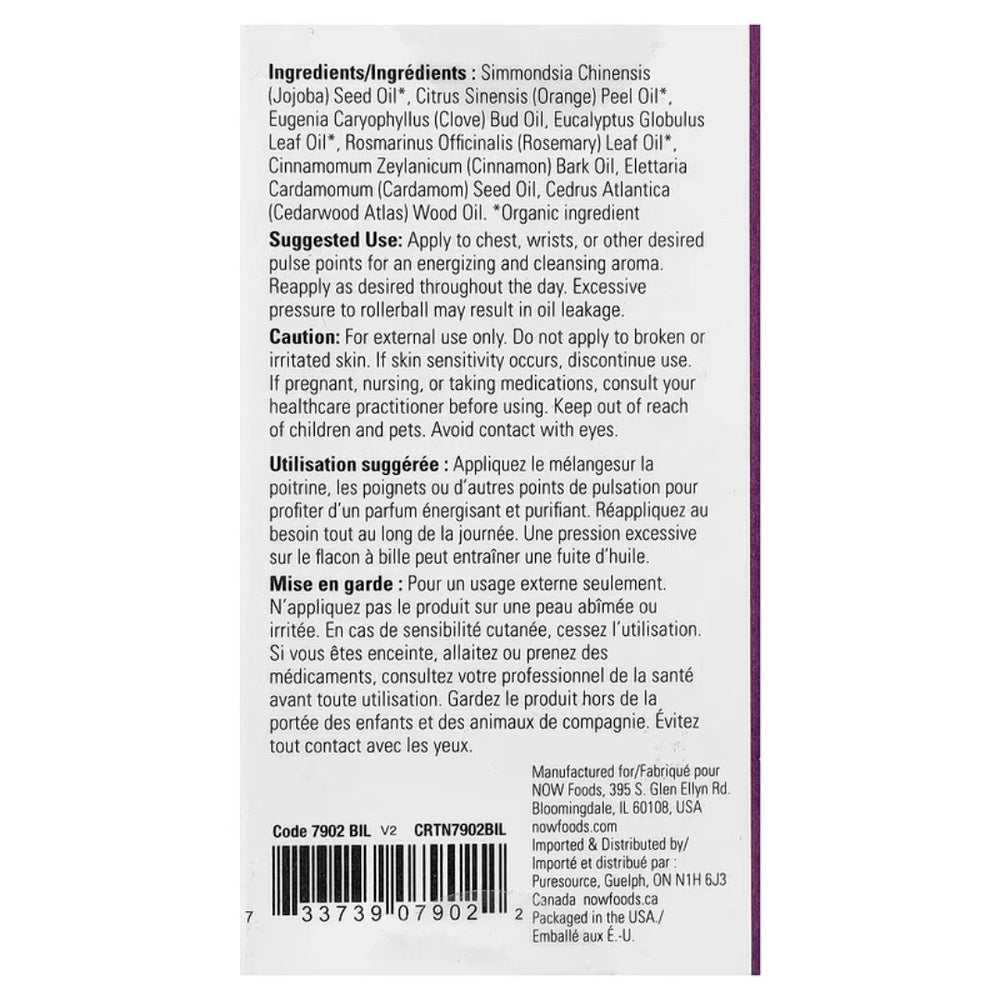 NOW Foods, Essential Oils, Roll-On, Seasonal Defense, 1/3 fl oz, 10 ml