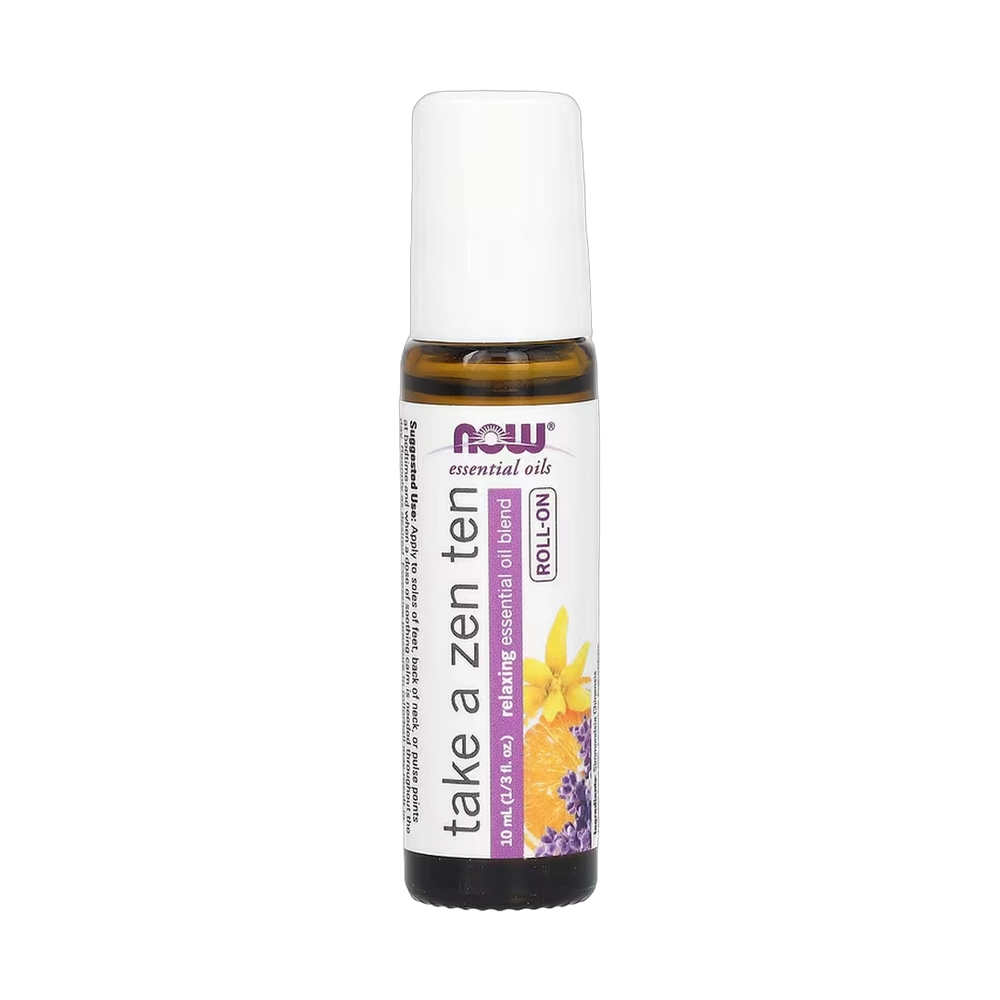 NOW Foods, Essential Oils, Roll On, Take a Zen Ten, 1/3 fl oz, 10 ml
