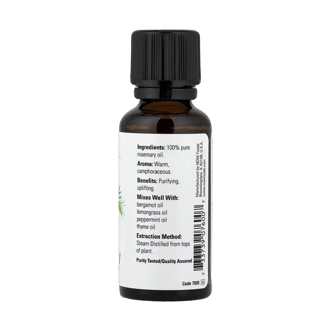 NOW Foods, Essential Oils, Rosemary, 1 fl oz, 30 ml