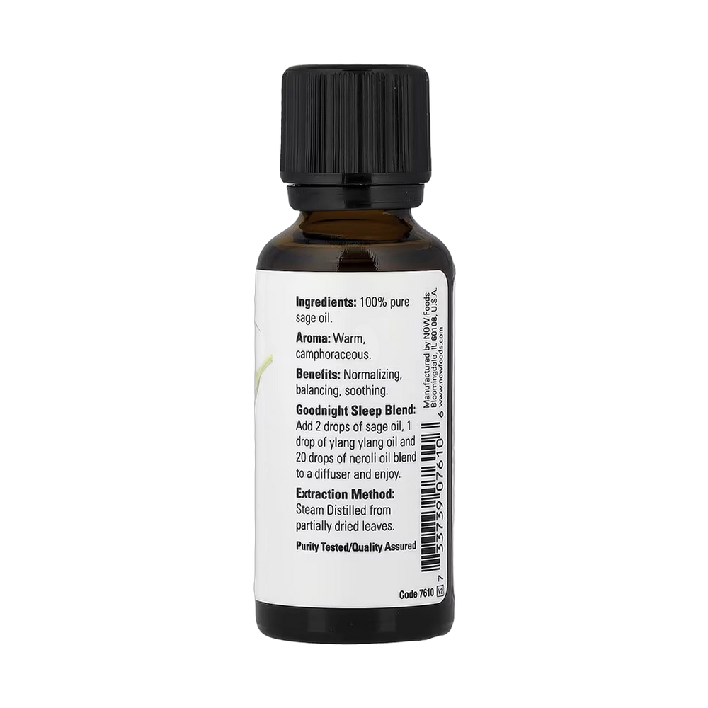 NOW Foods, Essential Oils, Sage, 1 fl oz, 30 ml