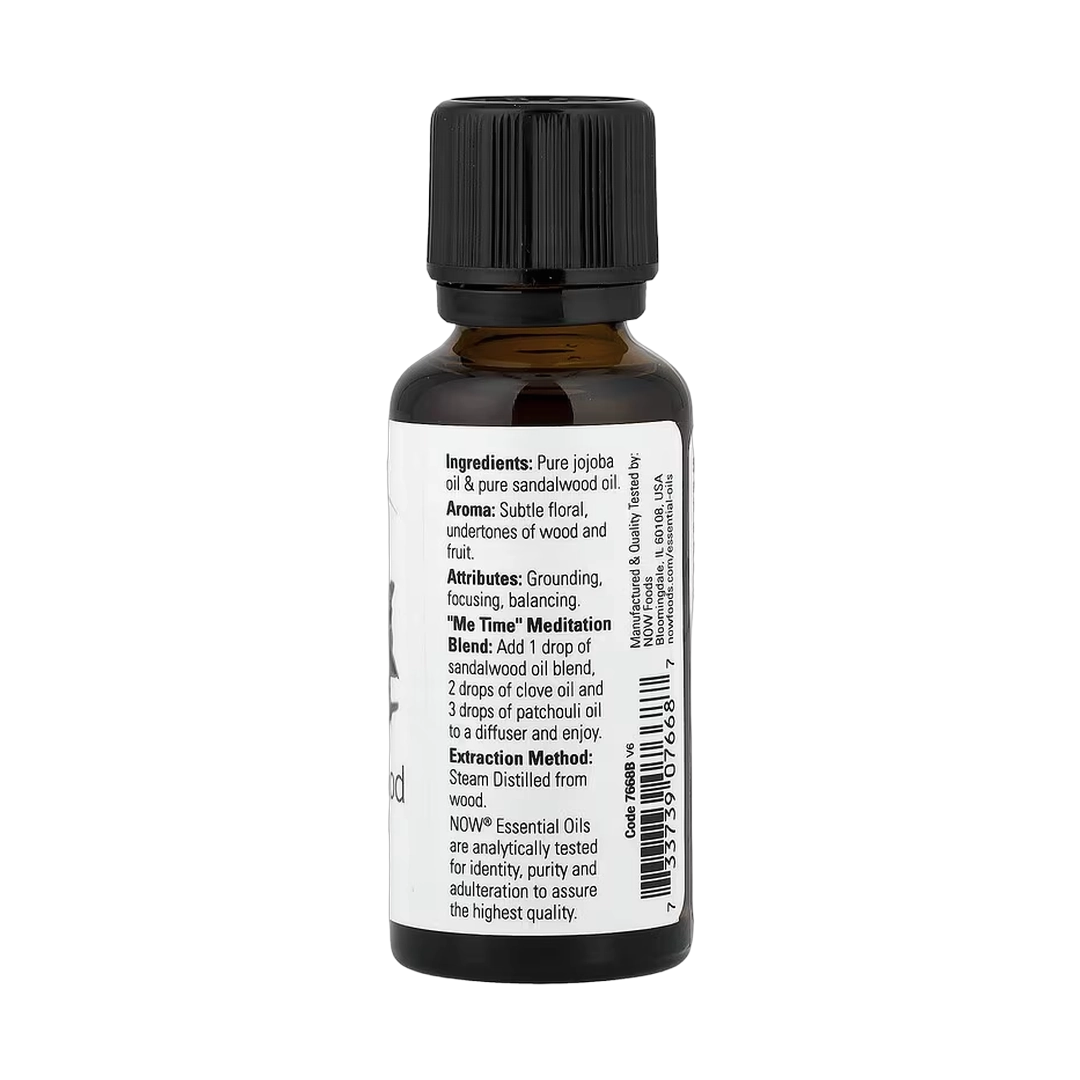 NOW Foods, Essential Oils, Sandalwood, 1 fl oz, 30 ml
