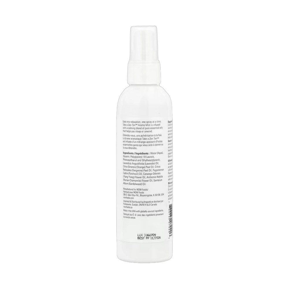 NOW Foods, Essential Oils, Take a Zen Ten™ Aroma Mist, 4 fl oz, 118 ml
