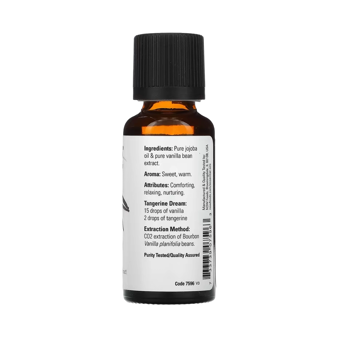 NOW Foods, Essential Oils, Vanilla in Jojoba Oil, 1 fl oz, 30 m