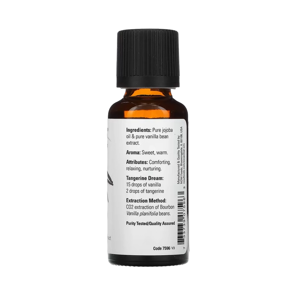 NOW Foods, Essential Oils, Vanilla in Jojoba Oil, 1 fl oz, 30 m