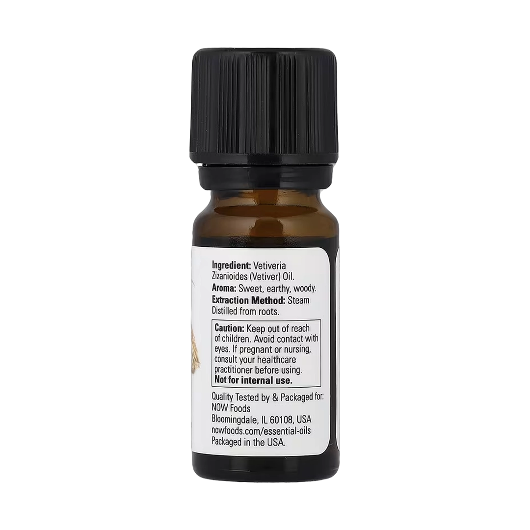 NOW Foods, Essential Oils, Vetiver, 1/3 fl oz, 10 ml