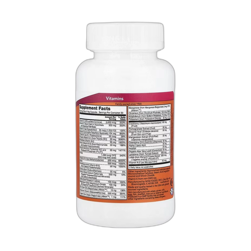 NOW Foods, Eve, Superior Women's Multi, Iron-Free, 120 Veg Capsules