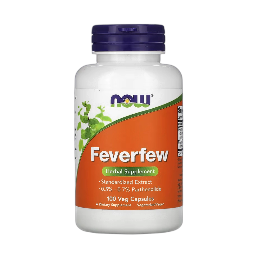 NOW Foods, Feverfew, 100 Veg Capsule