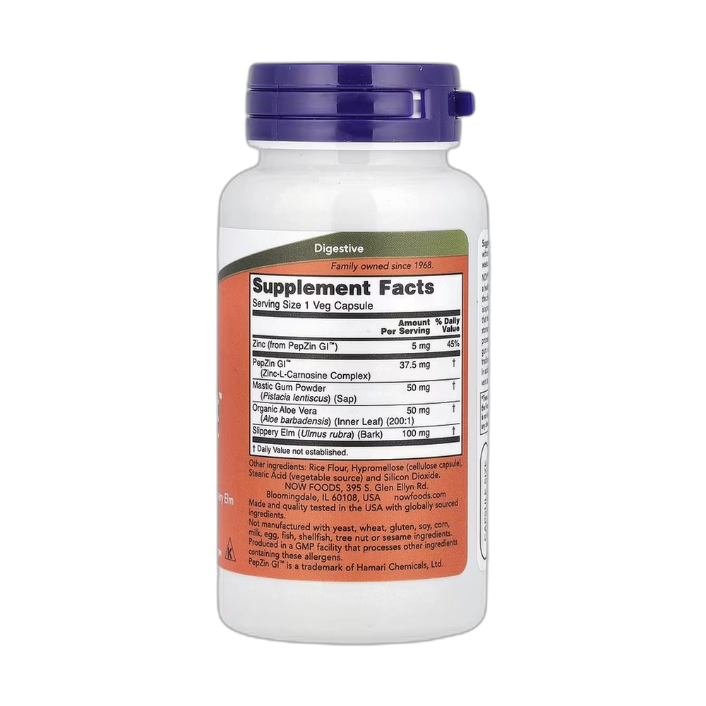 NOW Foods, Gastro Comfort with PepZin GI, 60 Veg Capsules