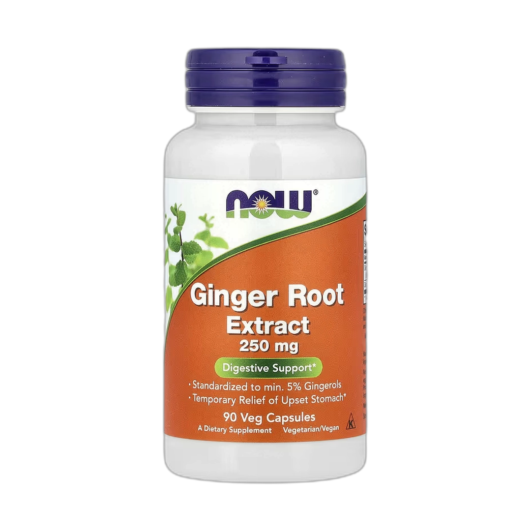 NOW Foods, Ginger Root Extract, 250 mg, 90 Veg Capsules