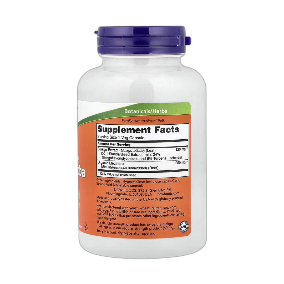 NOW Foods, Ginkgo Biloba, 200 Veg Capsules